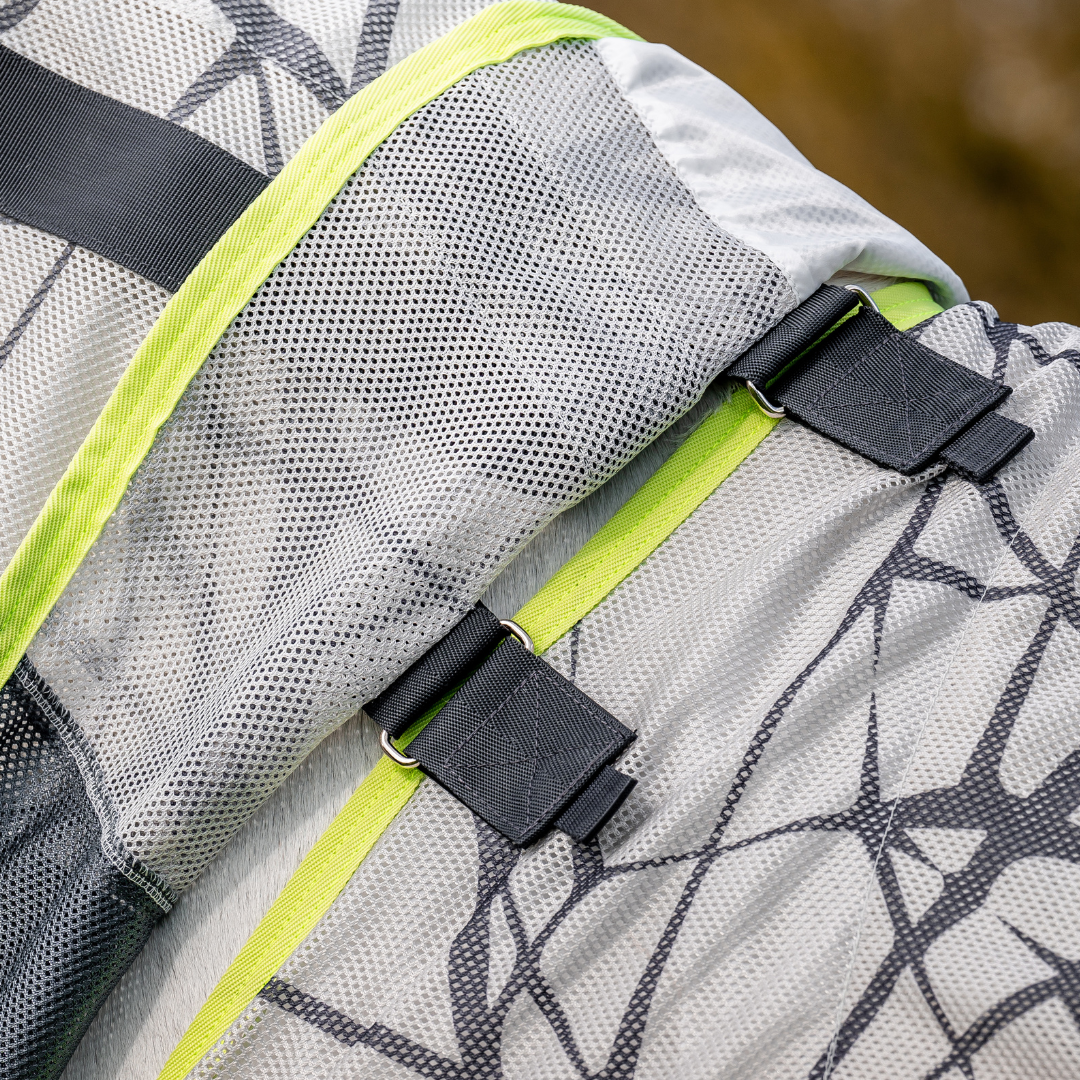 Horseware Amigo CamoFly Fly Sheet in Grey & Lime