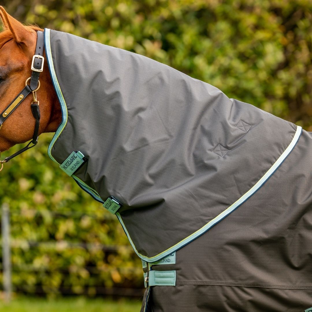 Horseware Amigo Hero Ripstop Plus Medium Turnout Rug in Shadow, Blue Haze & Navy (200g)