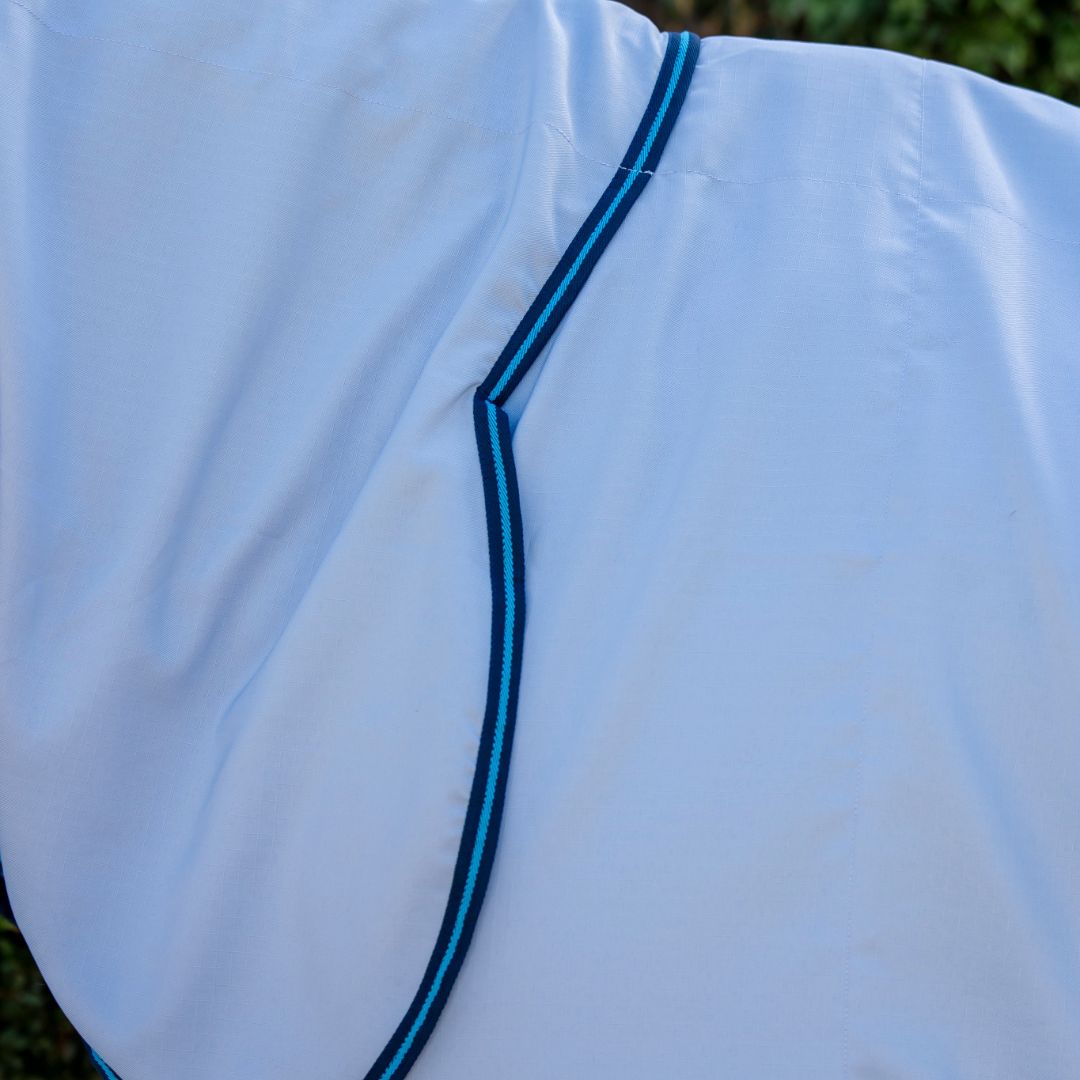 Horseware Amigo Ripstop Hoody Rug in Azure Blue, Navy & Electric Blue