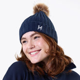 Horseware Aura Knitted Bobble Hat in Navy