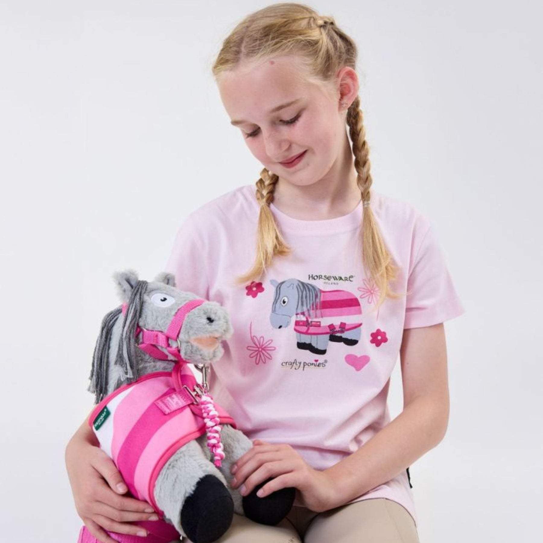 Horseware Kids Crafty Pony T-Shirt in Pink