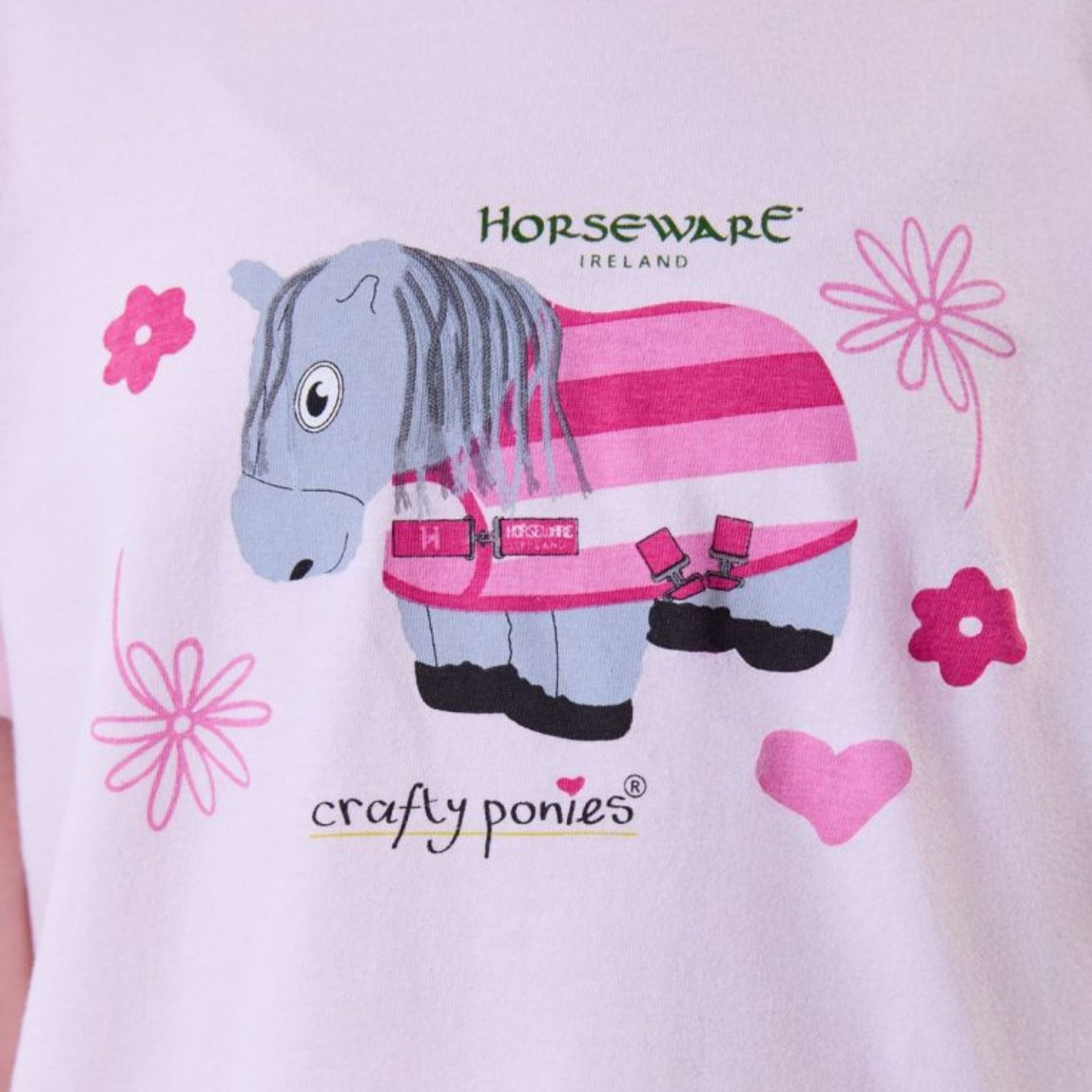 Horseware Kids Crafty Pony T-Shirt in Pink