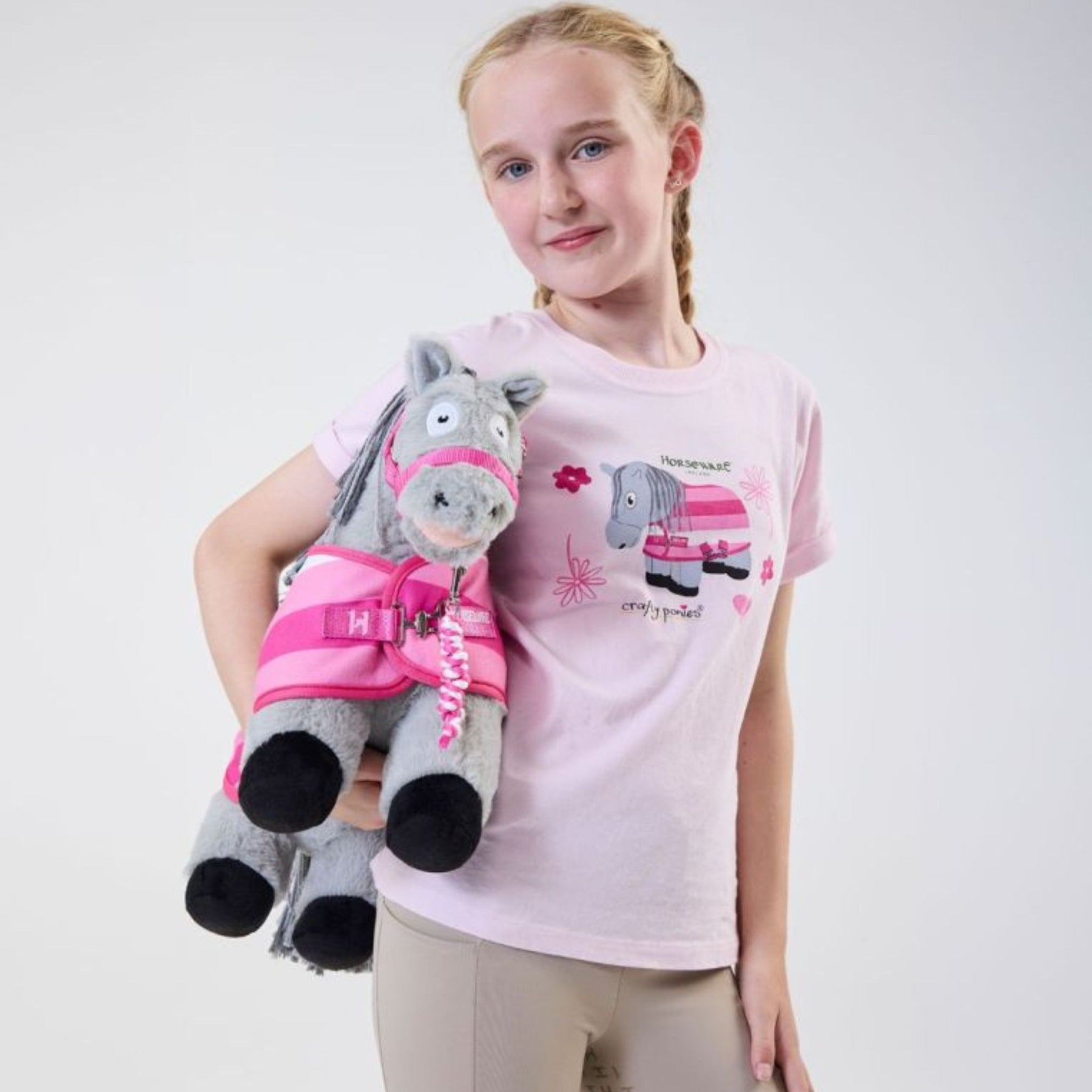 Horseware Kids Crafty Pony T-Shirt in Pink