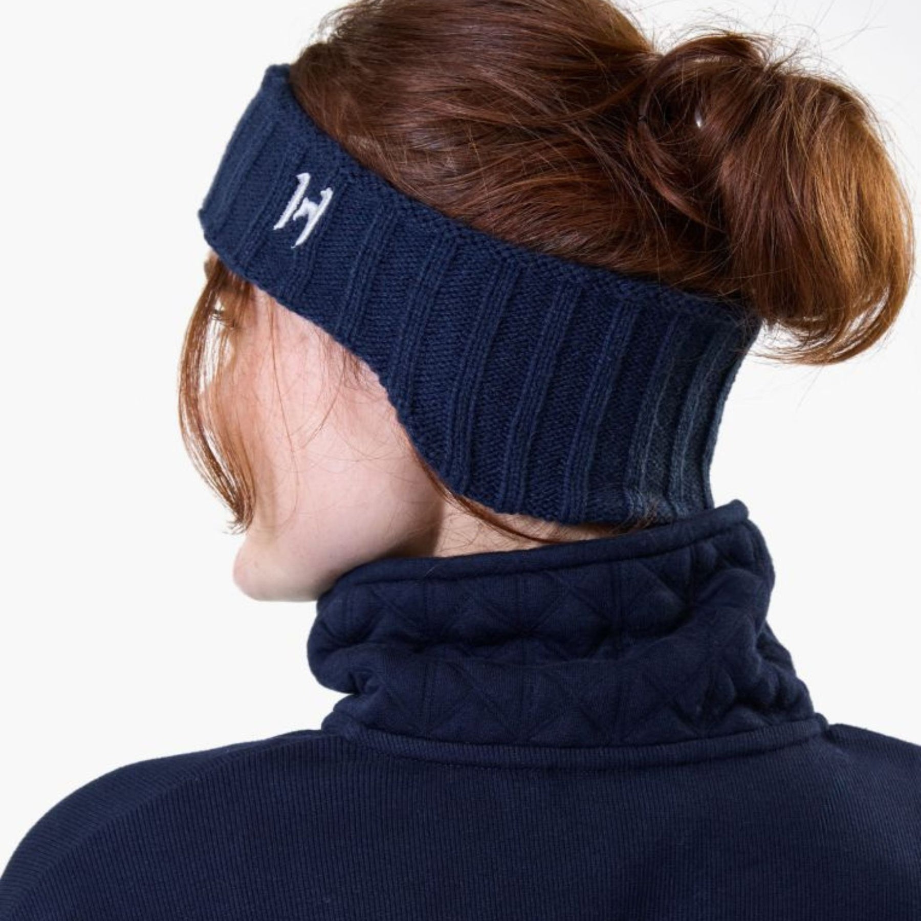 Horseware Swift Knitted Headband in Navy