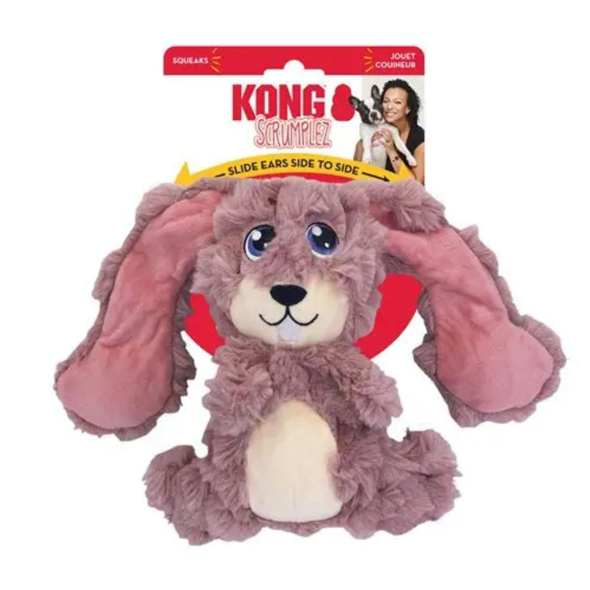 KONG Scrumplez Bunny Dog Plush Toy
