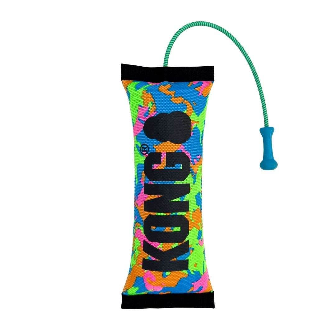 KONG Bunji Hi-Viz Bumper Dog Toy in Assorted Colours