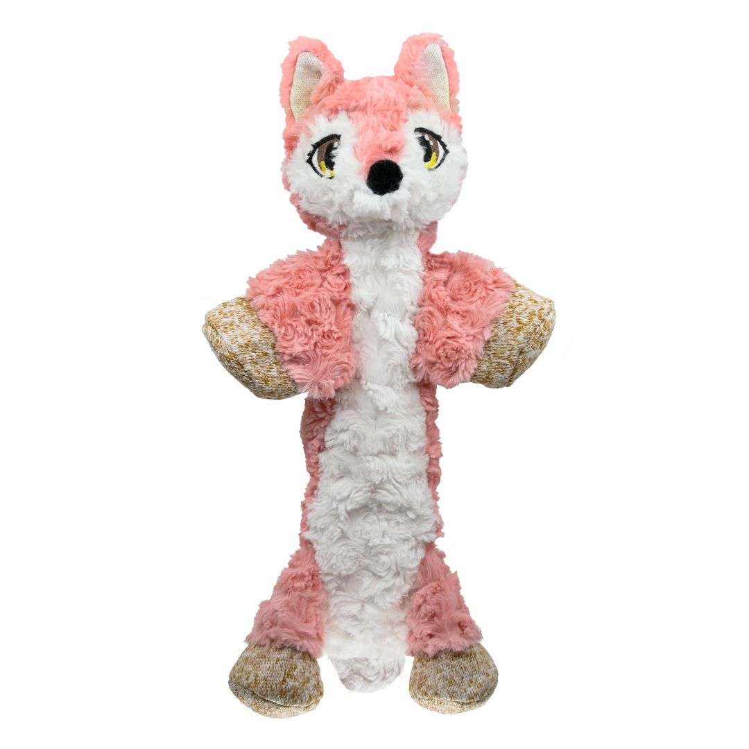 KONG Low Stuff Flopzie Fox Dog Plush Toy