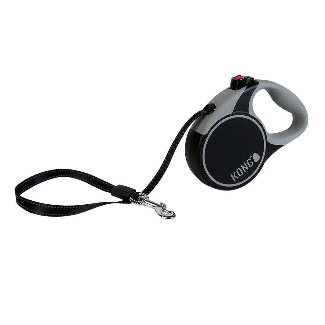 KONG Retractable Terrain Tape Dog Lead in Black