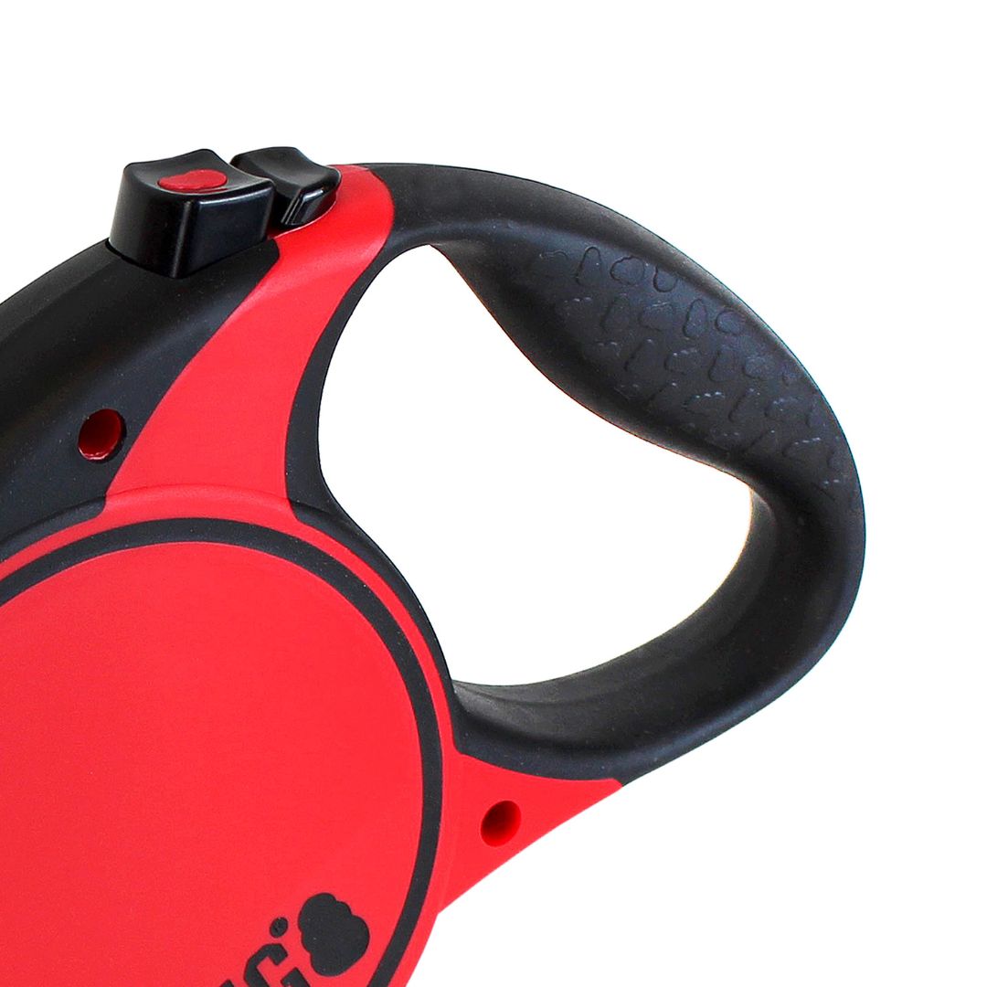 KONG Retractable Terrain Tape Dog Lead in Red