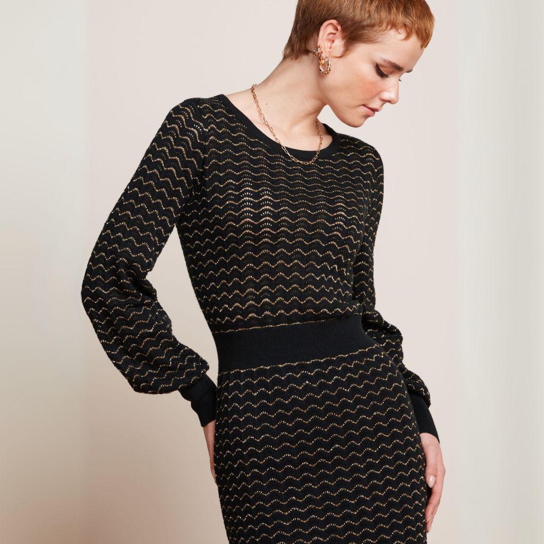 King Louie Women's Bell Dress Pacific in Black