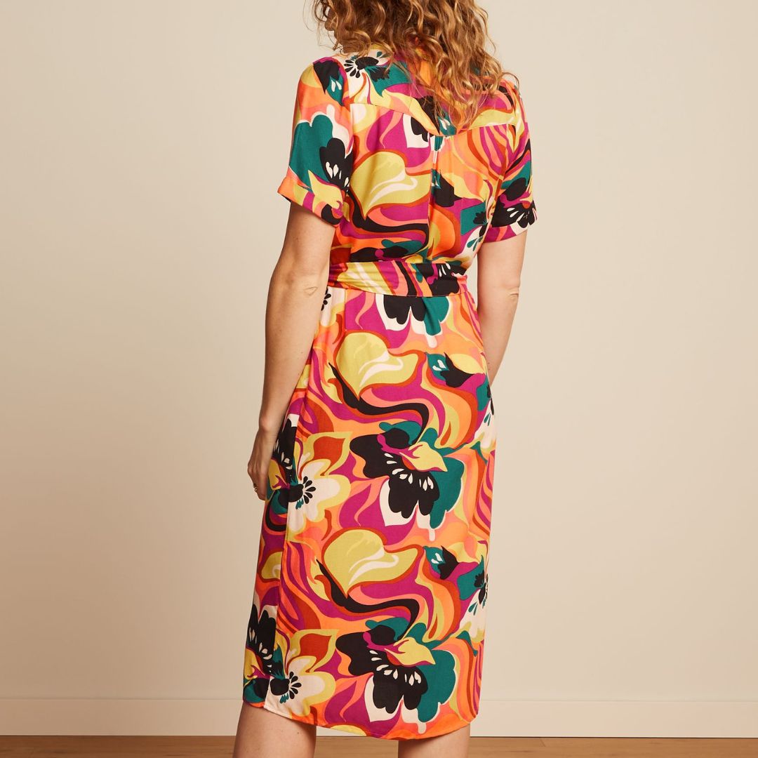 King Louie Women's Carina Tunic Dress Aurelio in Orange