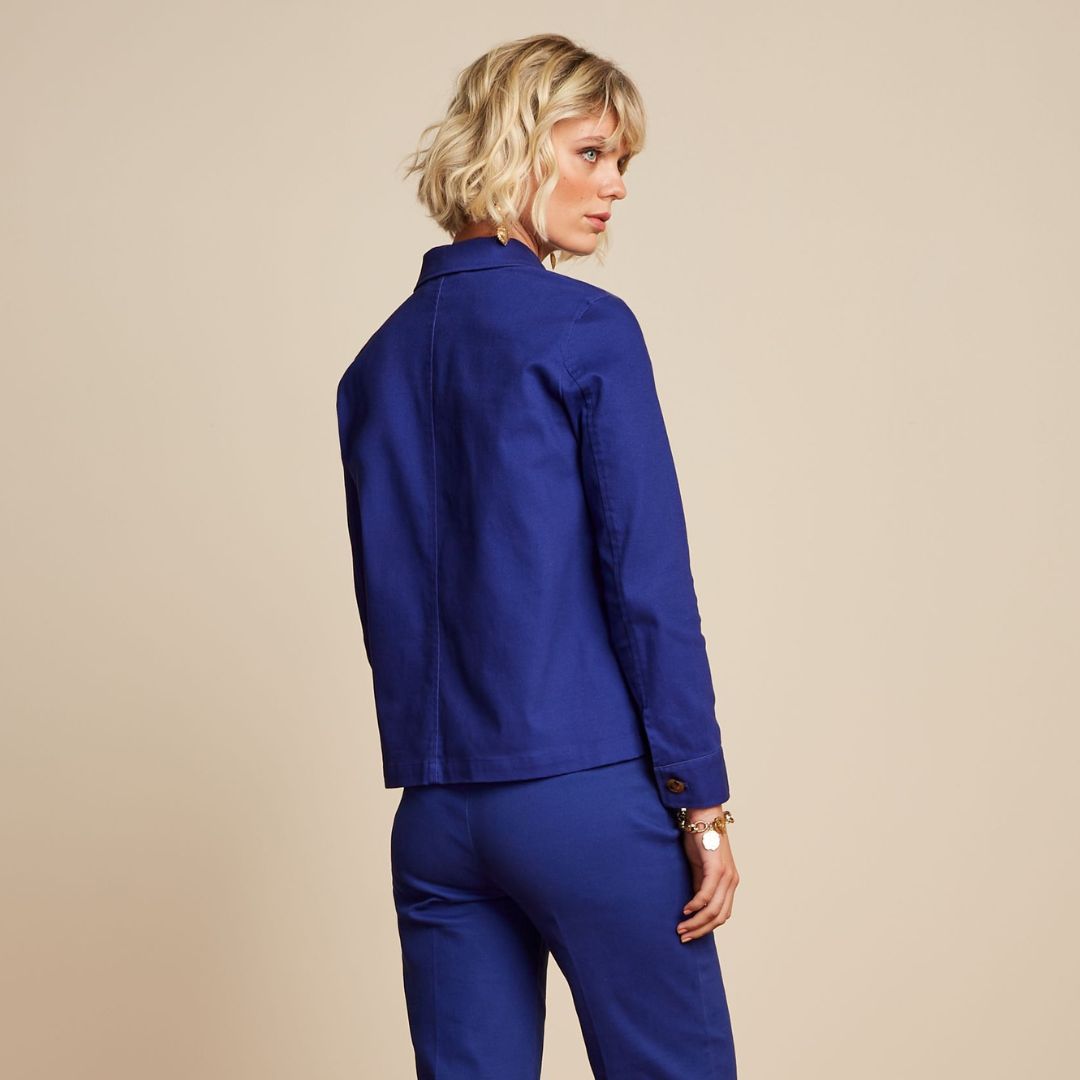 King Louie Women's Ellen Jacket Sturdy in Dazzling Blue
