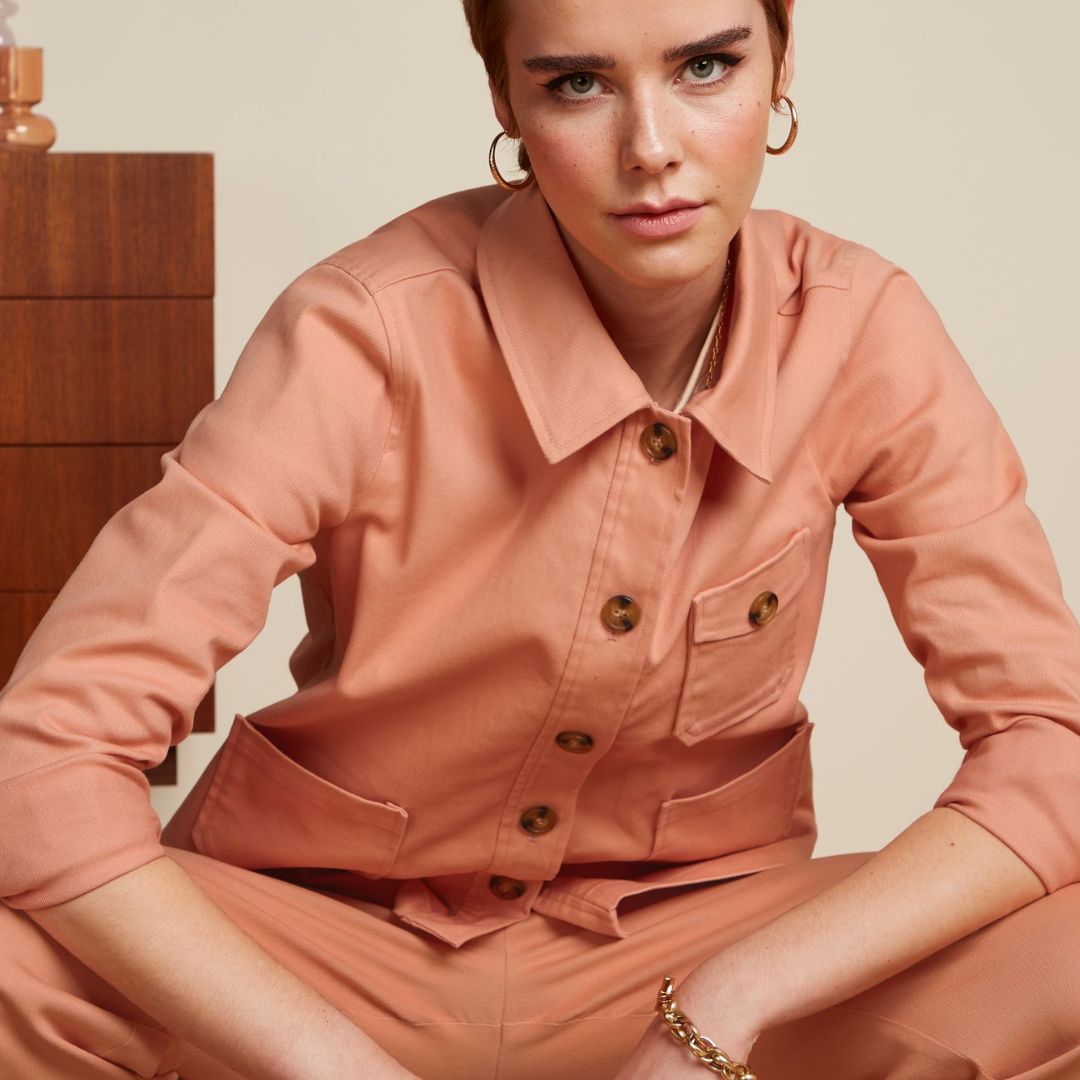 King Louie Women's Ellen Jacket Sturdy in Muted Pink