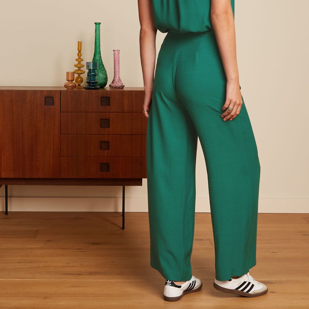 King Louie Women's Fintan Trousers Zenni in Eden Green