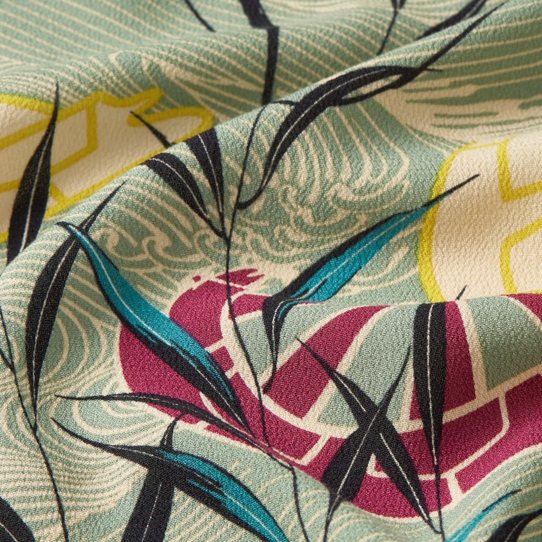 King Louie Women's Kimono Long Brush in Dusty Turquoise