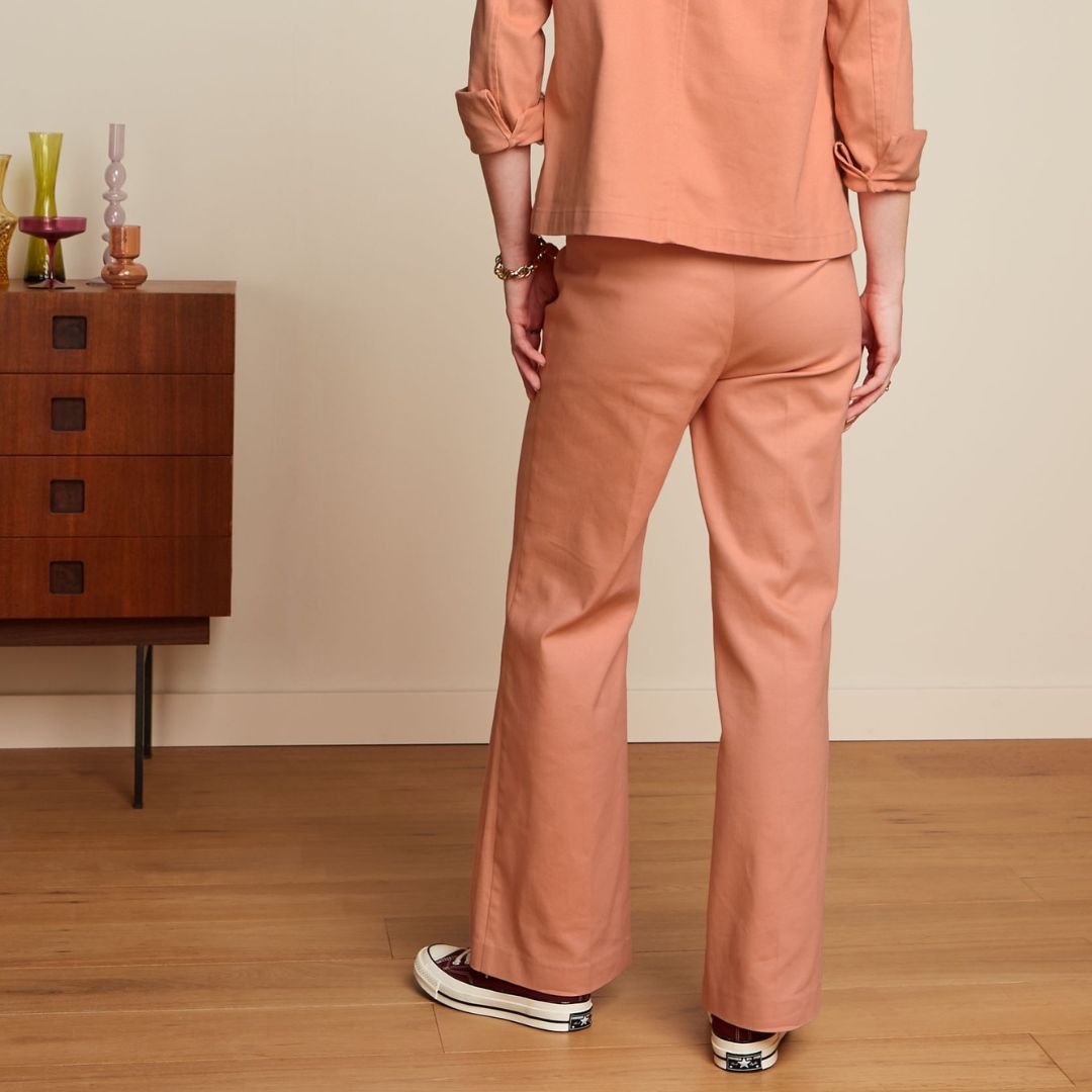 King Louie Women's Marcie Trousers Sturdy in Muted Pink