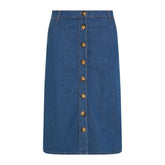 King Louie Women's Marie Skirt Chambray in Denin Blue
