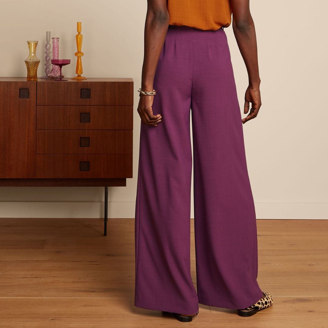 King Louie Women's Marlene Pants Timba in Caspia Purple