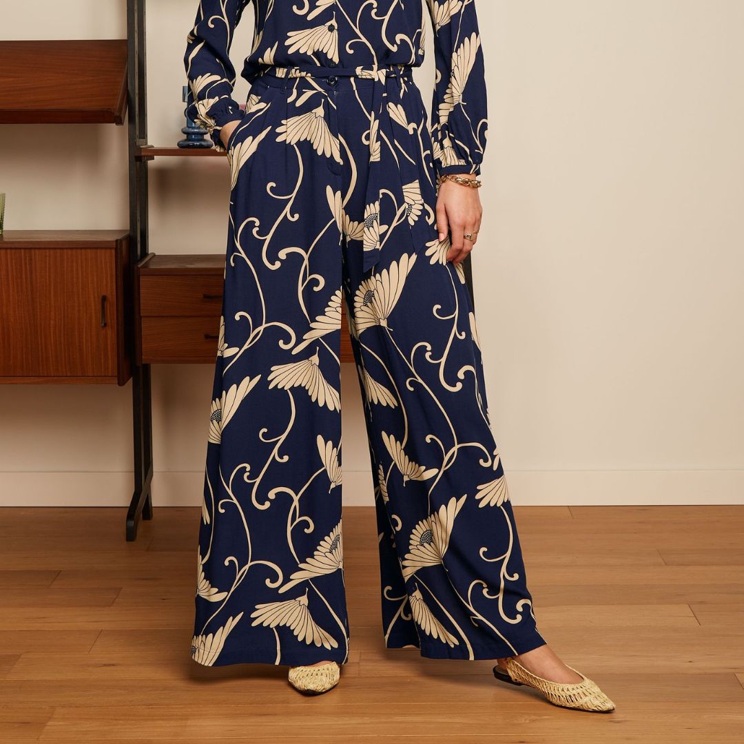King Louie Women's Marnie Trousers Pixy in Evening Blue