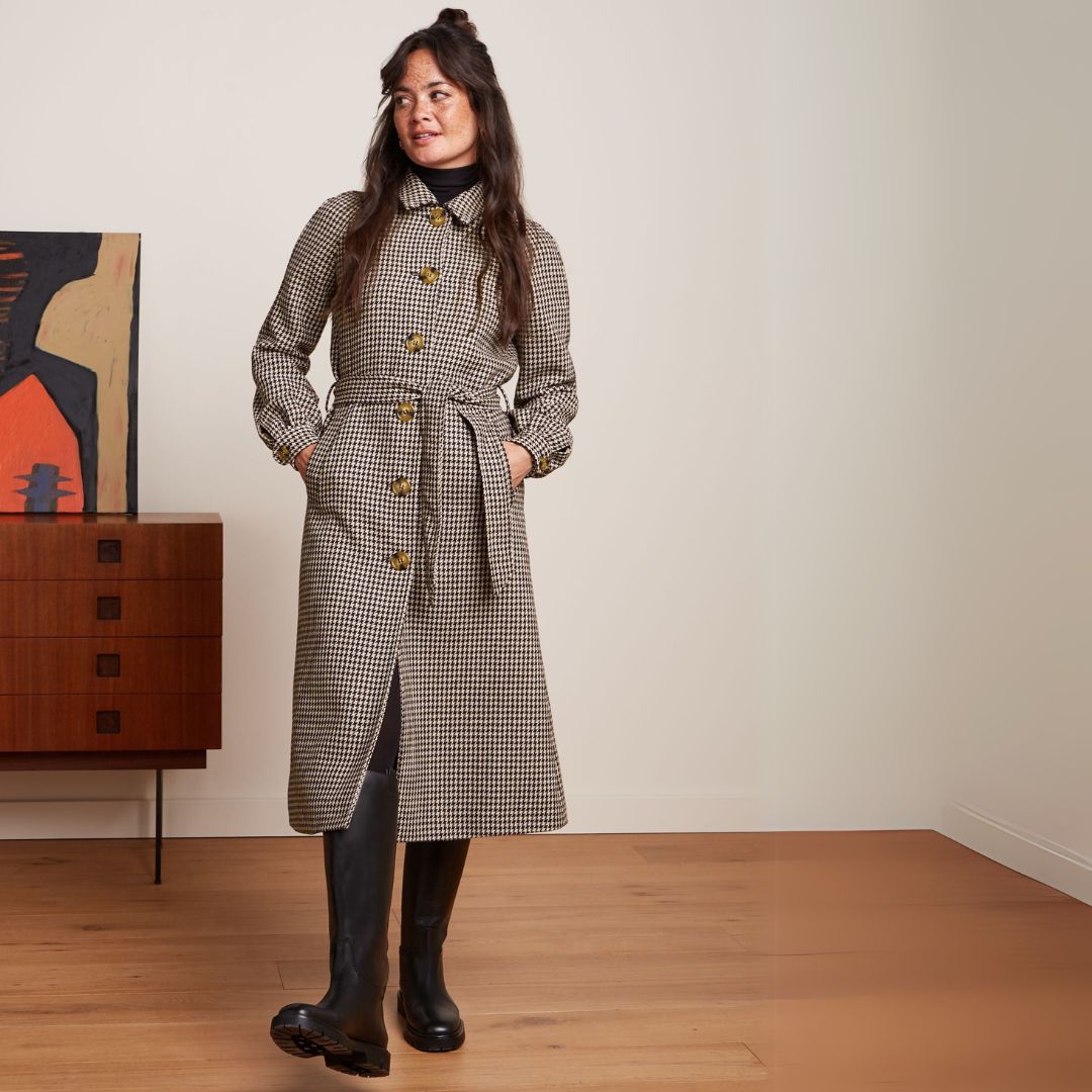 King Louie Women's Rachel Puff Coat Foolery in Windsor Red