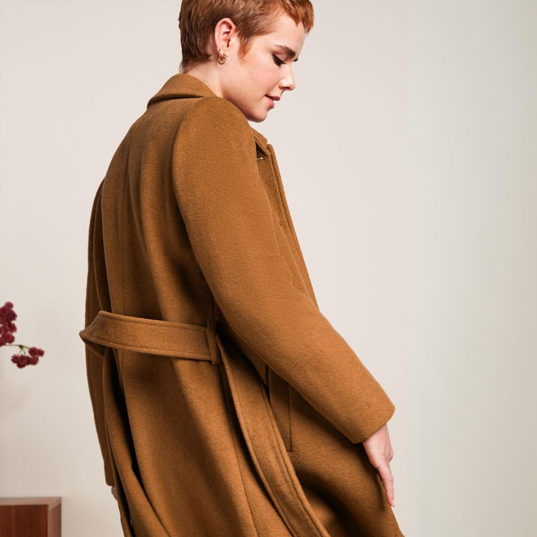 King Louie Women's Arabella Coat Reggio in Bronze Brown