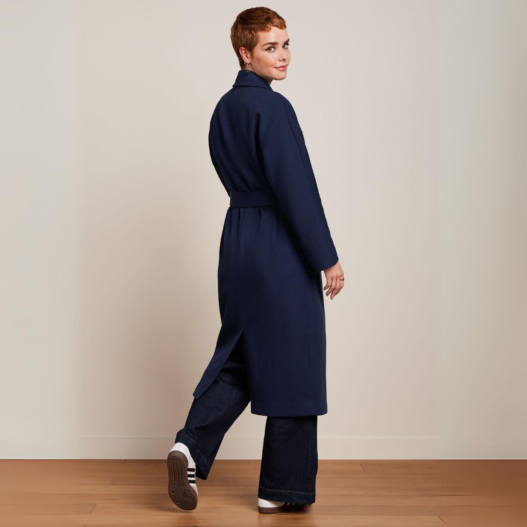 King Louie Women's Diana Coat Austin in Evening Blue