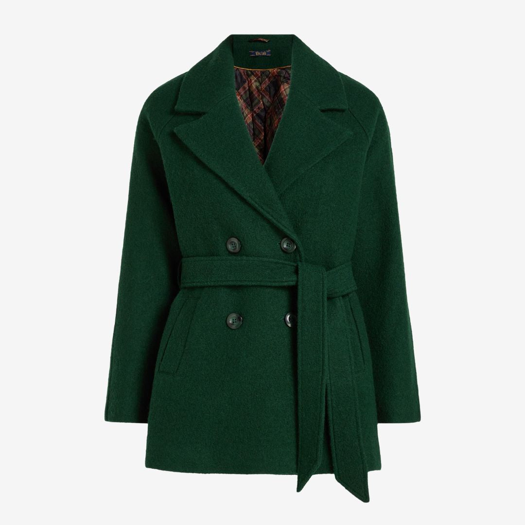 King Louie Women's Maura Coat Short Kennedy in Forest Green