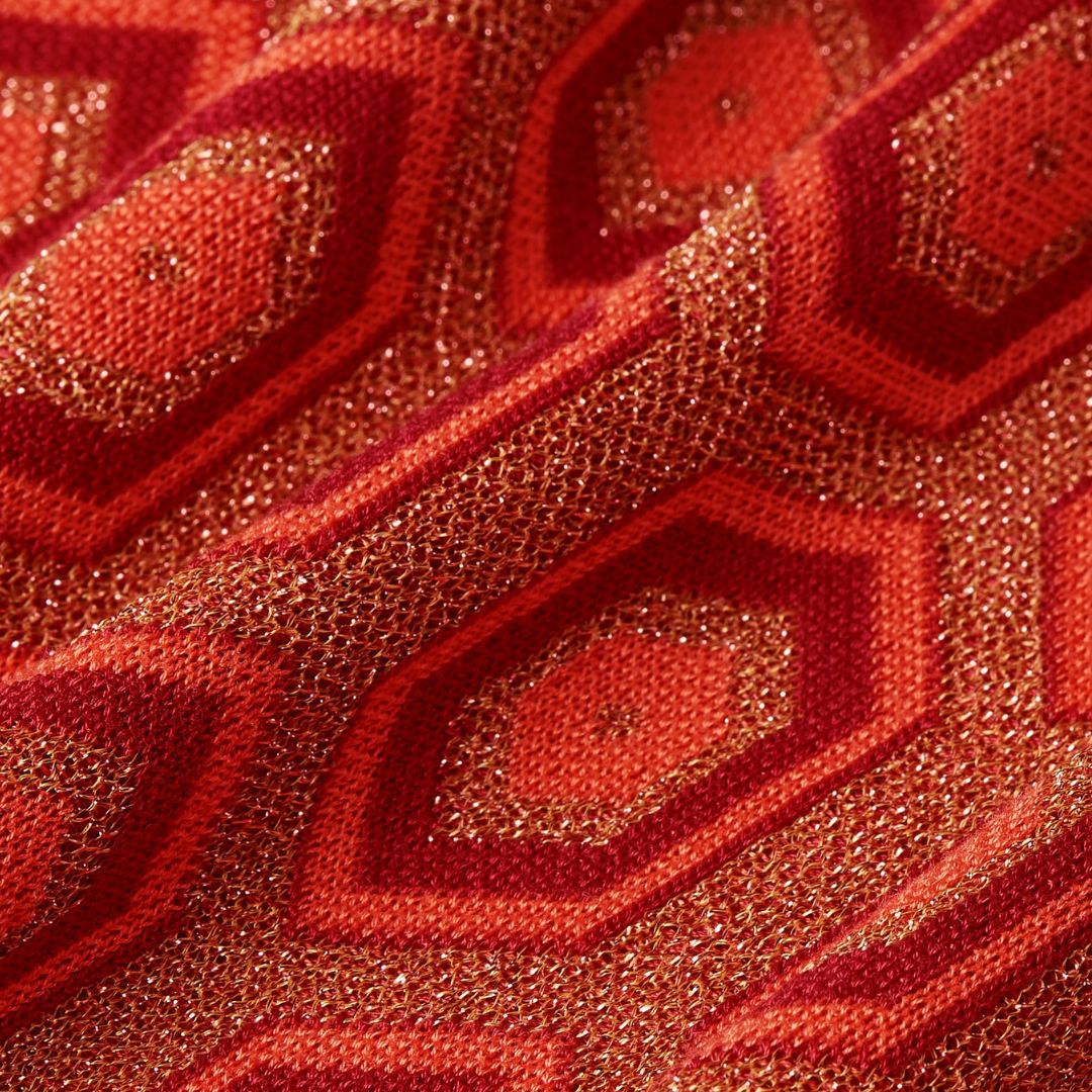 King louie Women's Emily Cardigan Crown in Tweed Orange