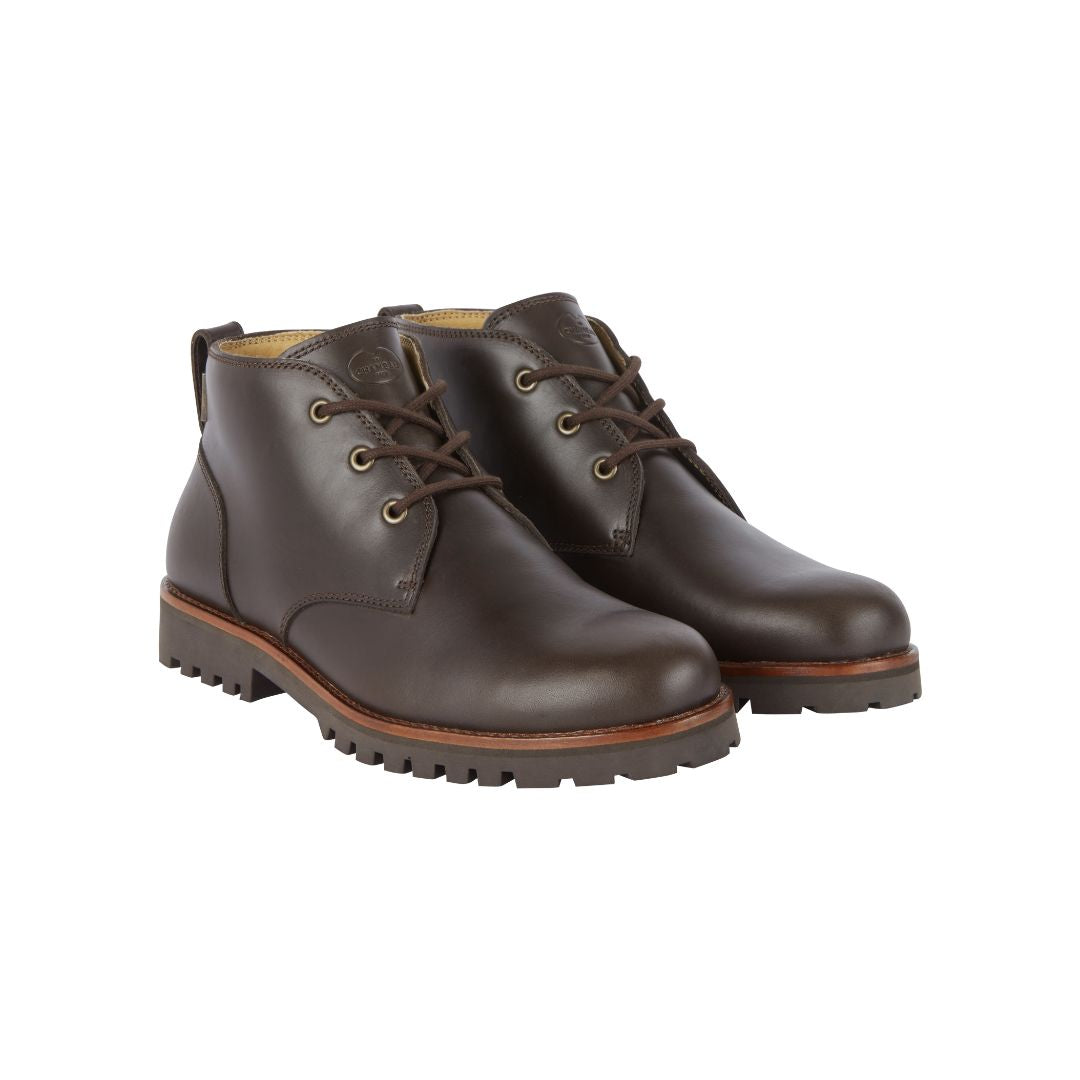 Le Chameau Men's La Chukka Leather Boot in Marron Fonce