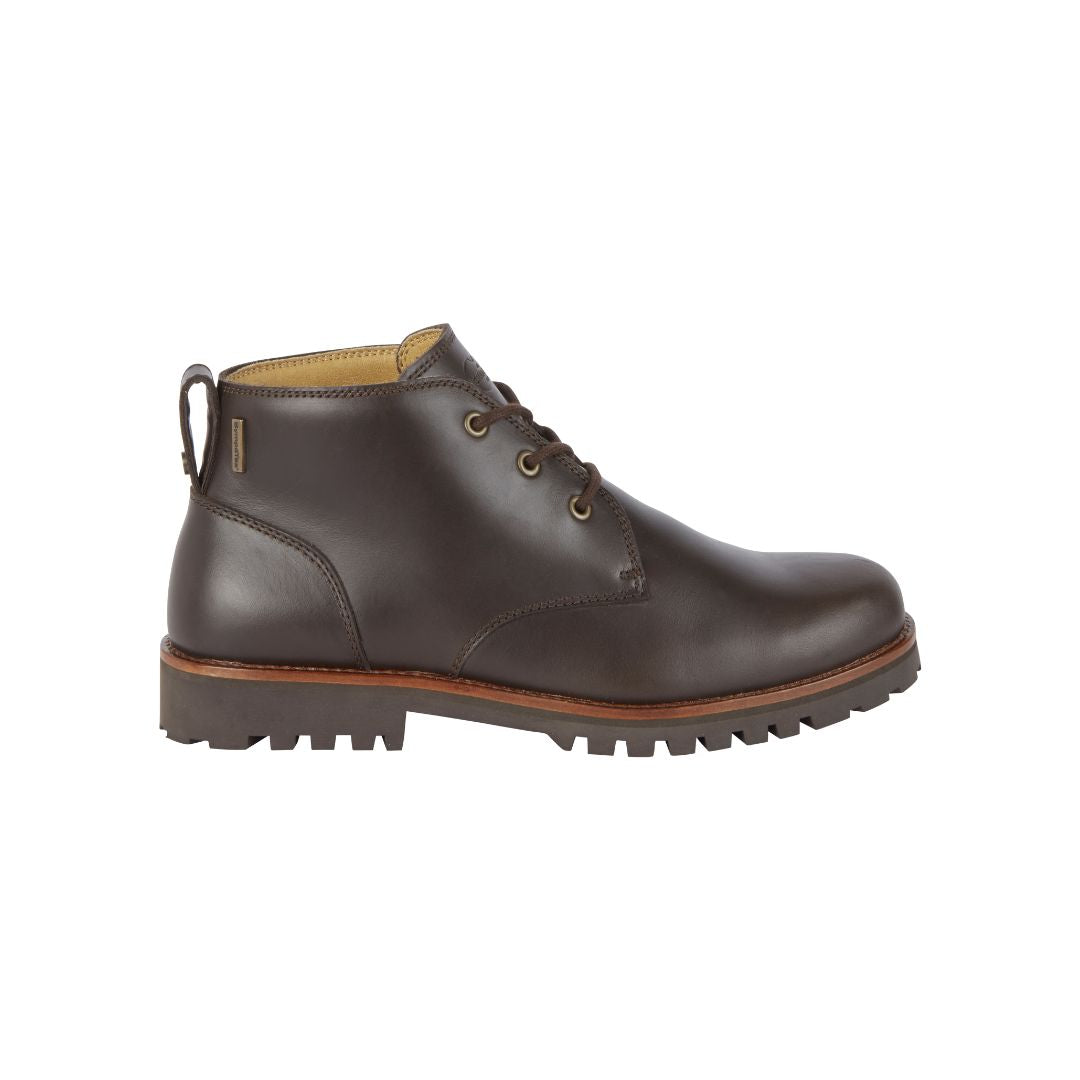 Le Chameau Men's La Chukka Leather Boot in Marron Fonce