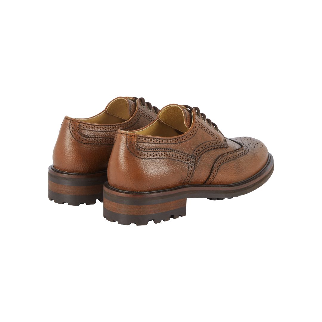Le Chameau Men's Normandy Leather Brogue in Marron