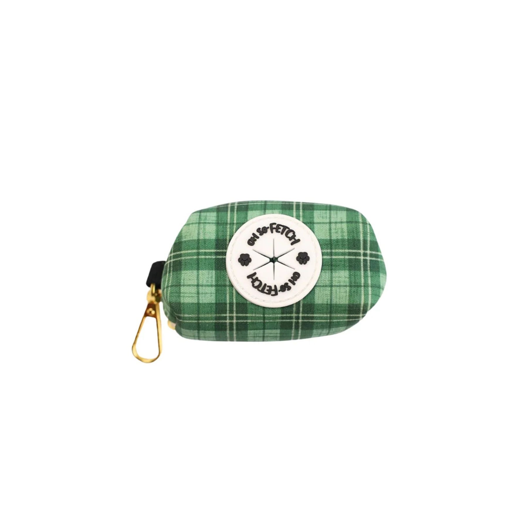Oh So Fetch Mossy Meadows Padded Dog Poop Bag Holder in Green