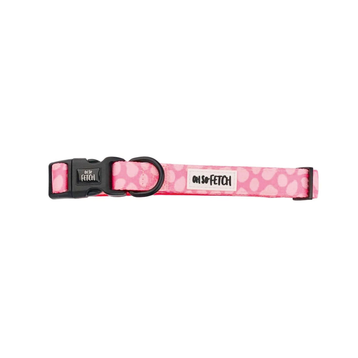Oh So Fetch Pretty Wild Padded Dog Collar in Pink