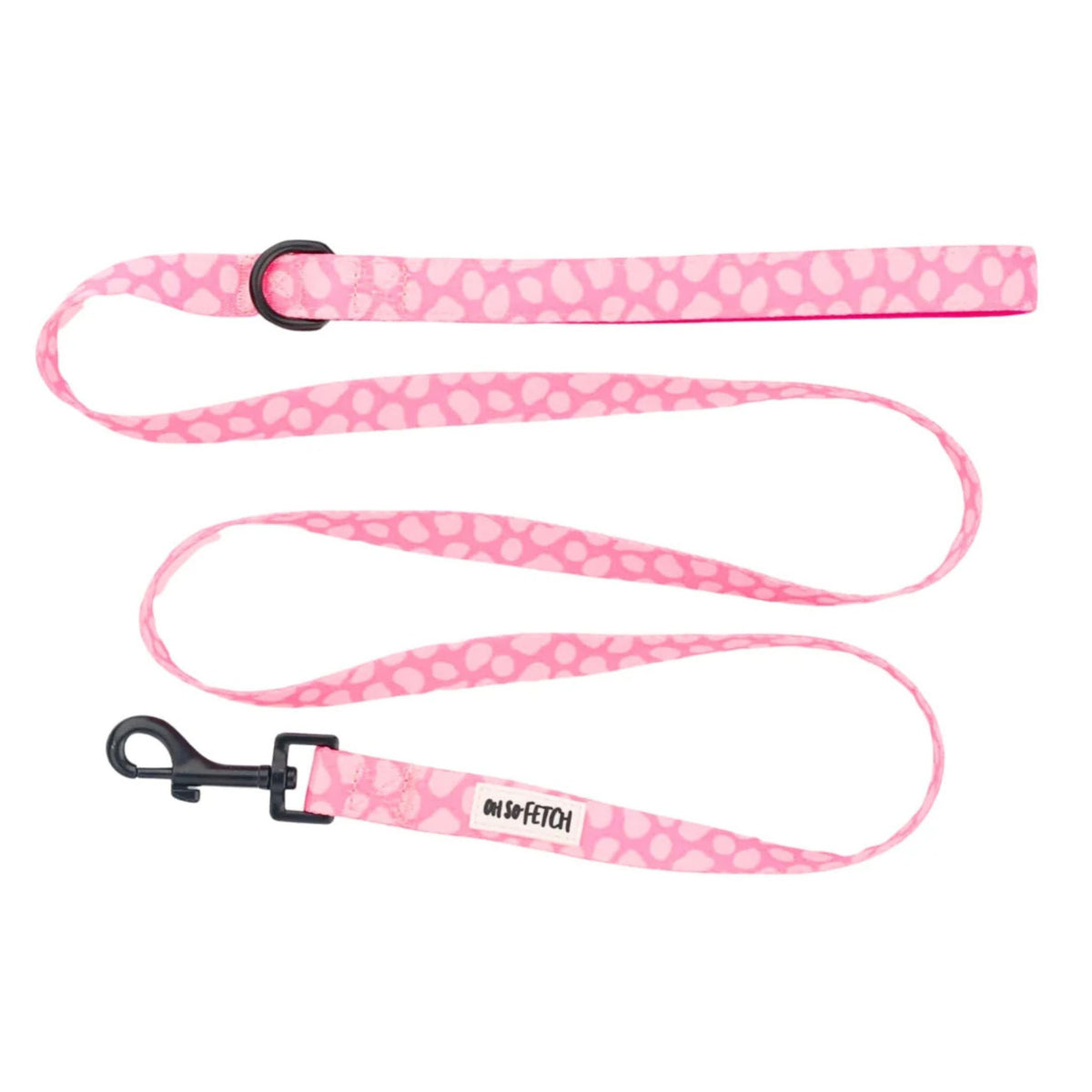 Oh So Fetch Pretty Wild Padded Dog Lead in Pink