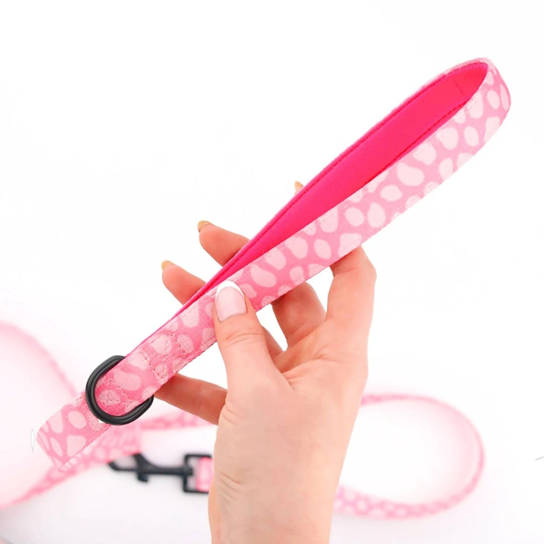 Oh So Fetch Pretty Wild Padded Dog Lead in Pink