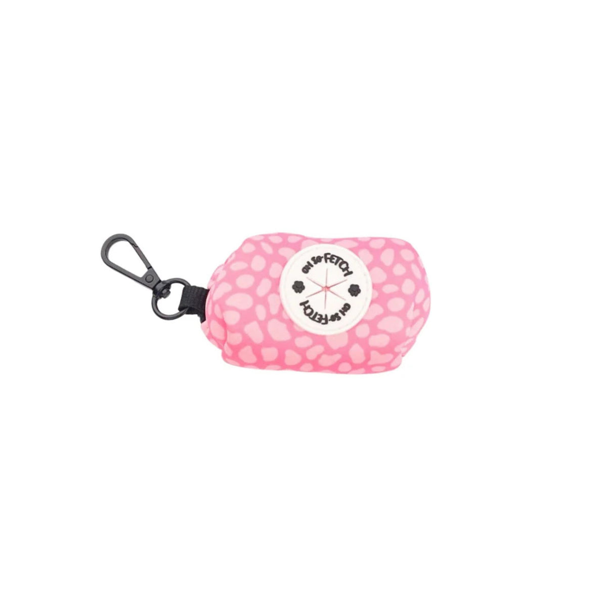 Oh So Fetch Pretty Wild Padded Dog Poop Bag Holder in Pink