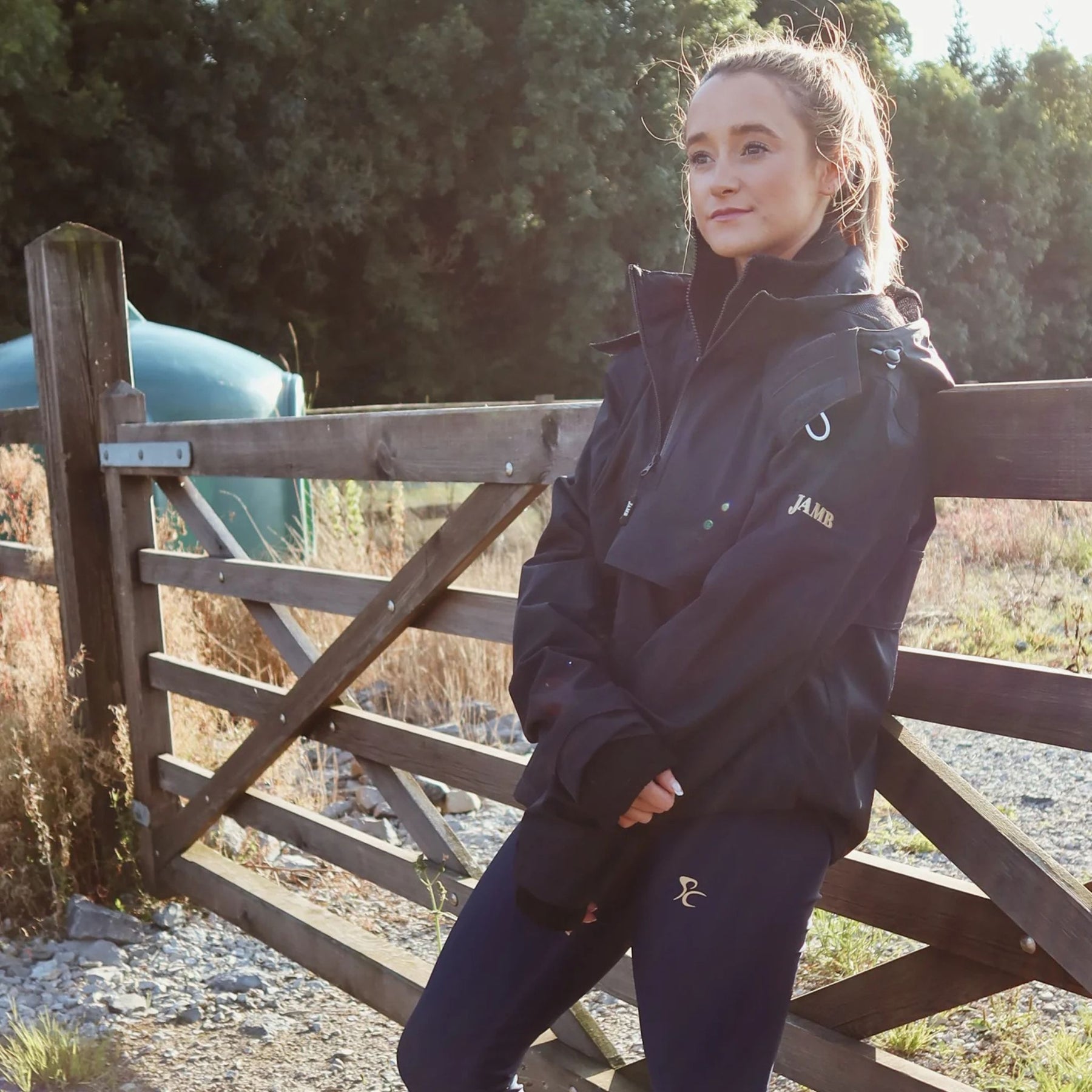 PC Racewear Unisex Jamb Kagool Windbreaker Riding Jacket in Navy