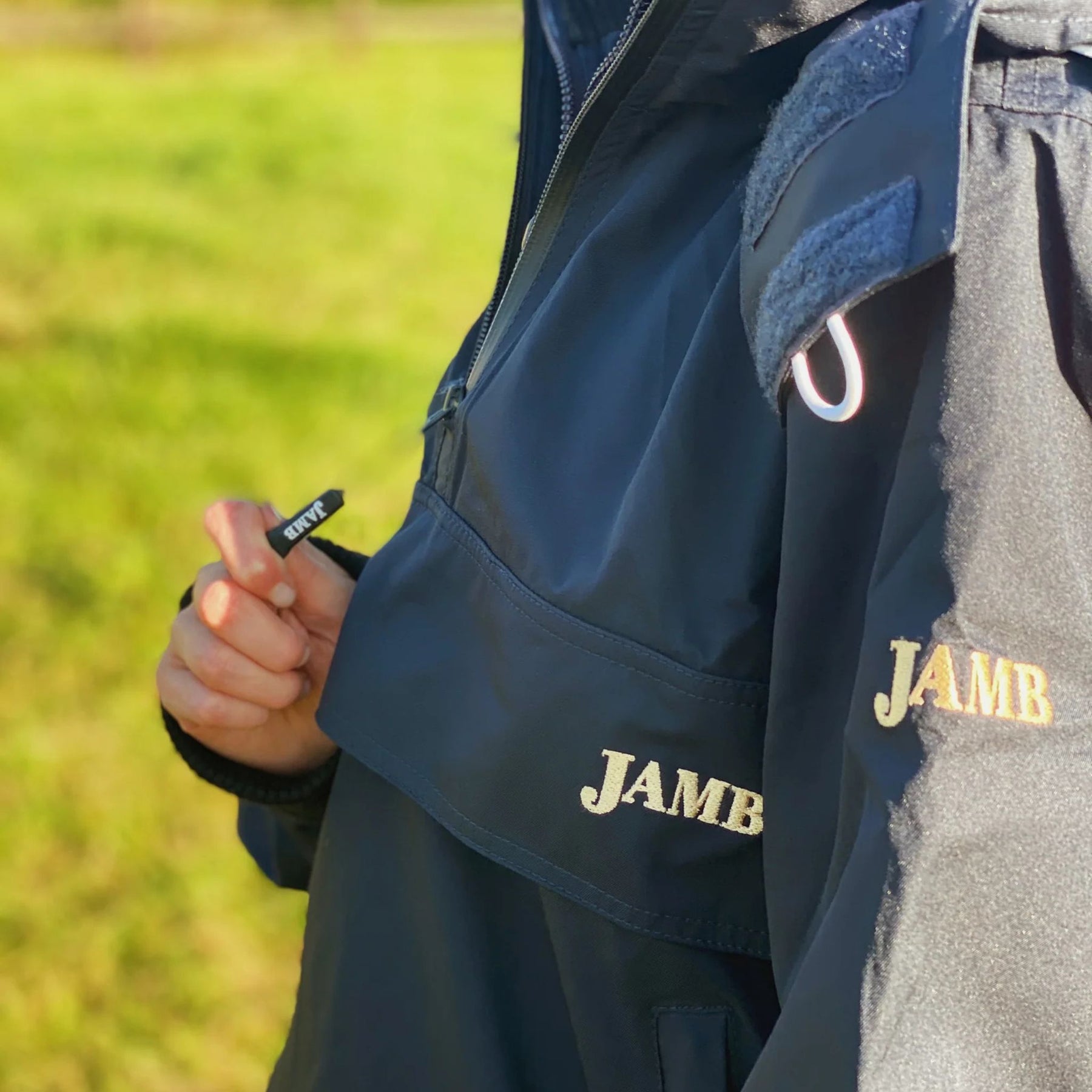 PC Racewear Unisex Jamb Kagool Windbreaker Riding Jacket in Navy