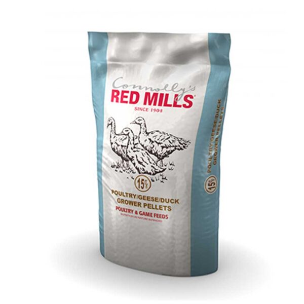 15% Poultry/Geese/Duck Grower Pellets 20kg