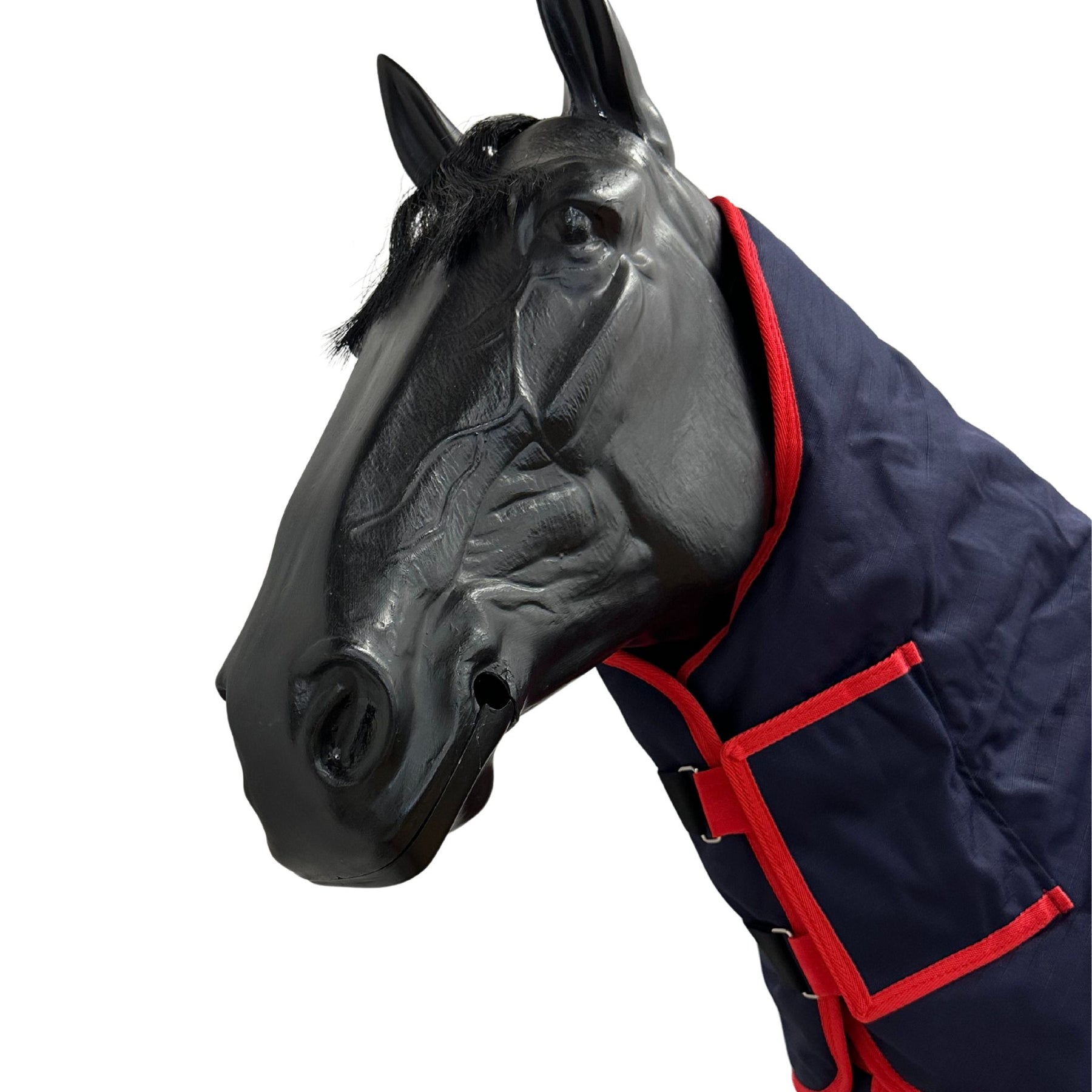 Red Mills Horse Heavy Turnout Rug in Navy & Red (400g)