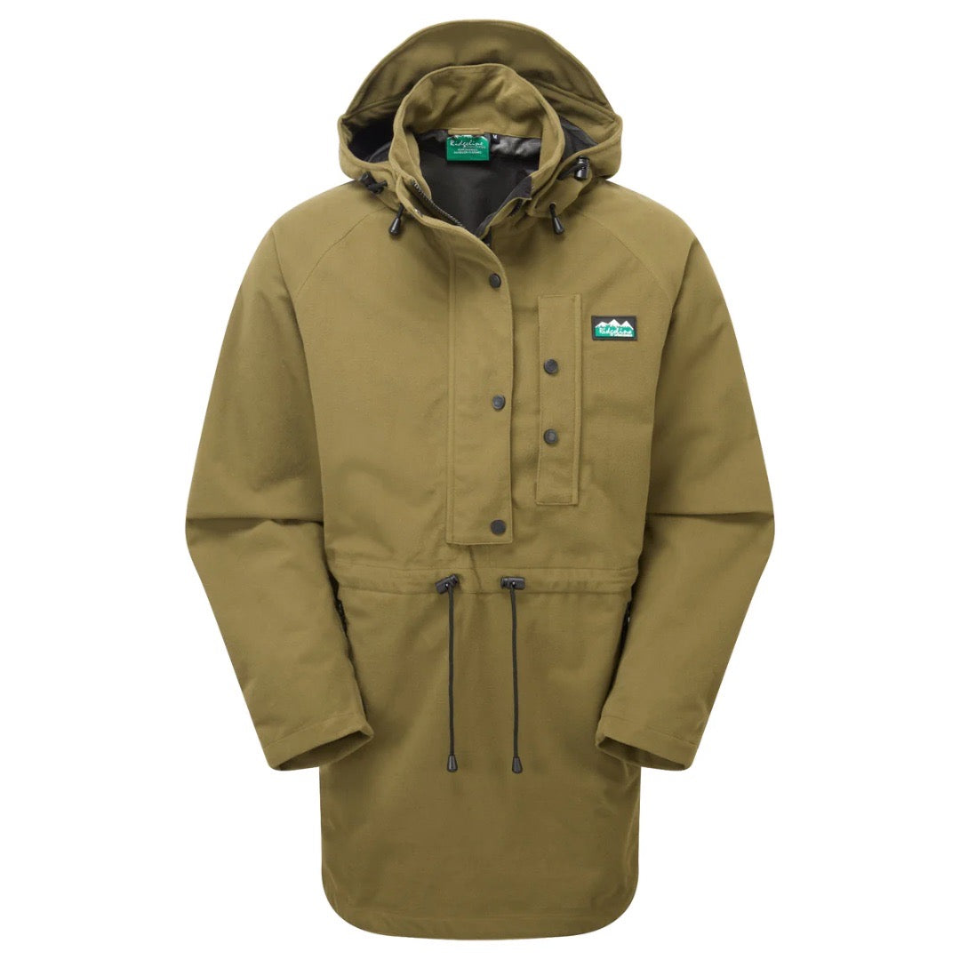 Ridgeline Men’s Monsoon Classic Smock Jacket in Teak