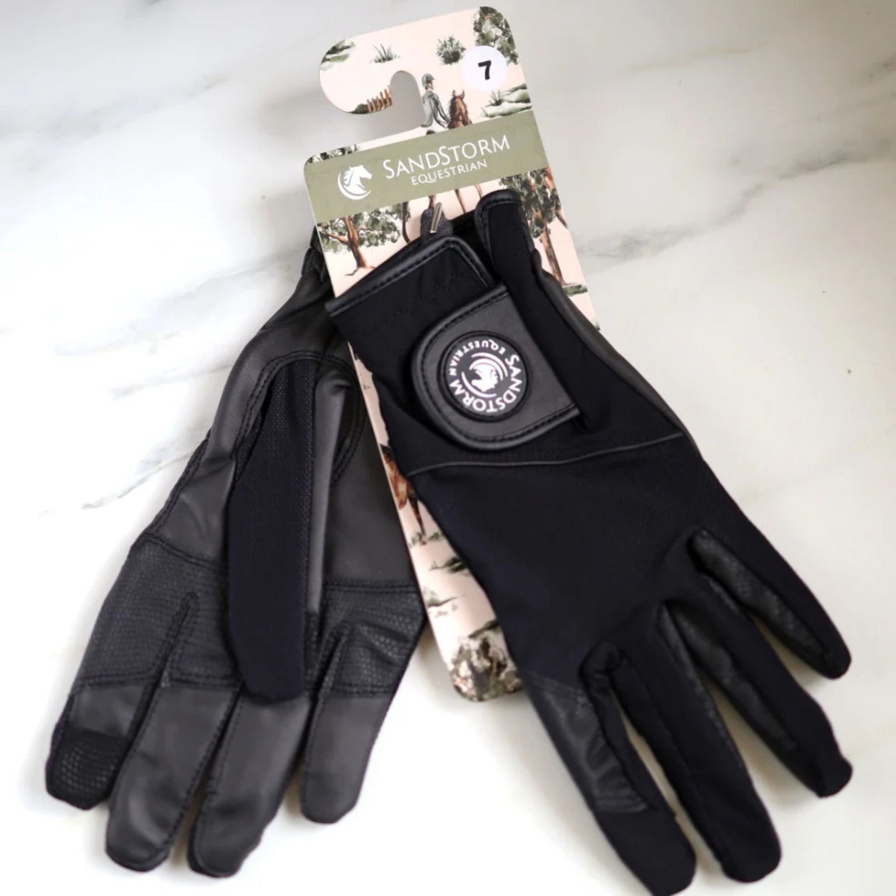 SandStorm Riding Gloves in Black