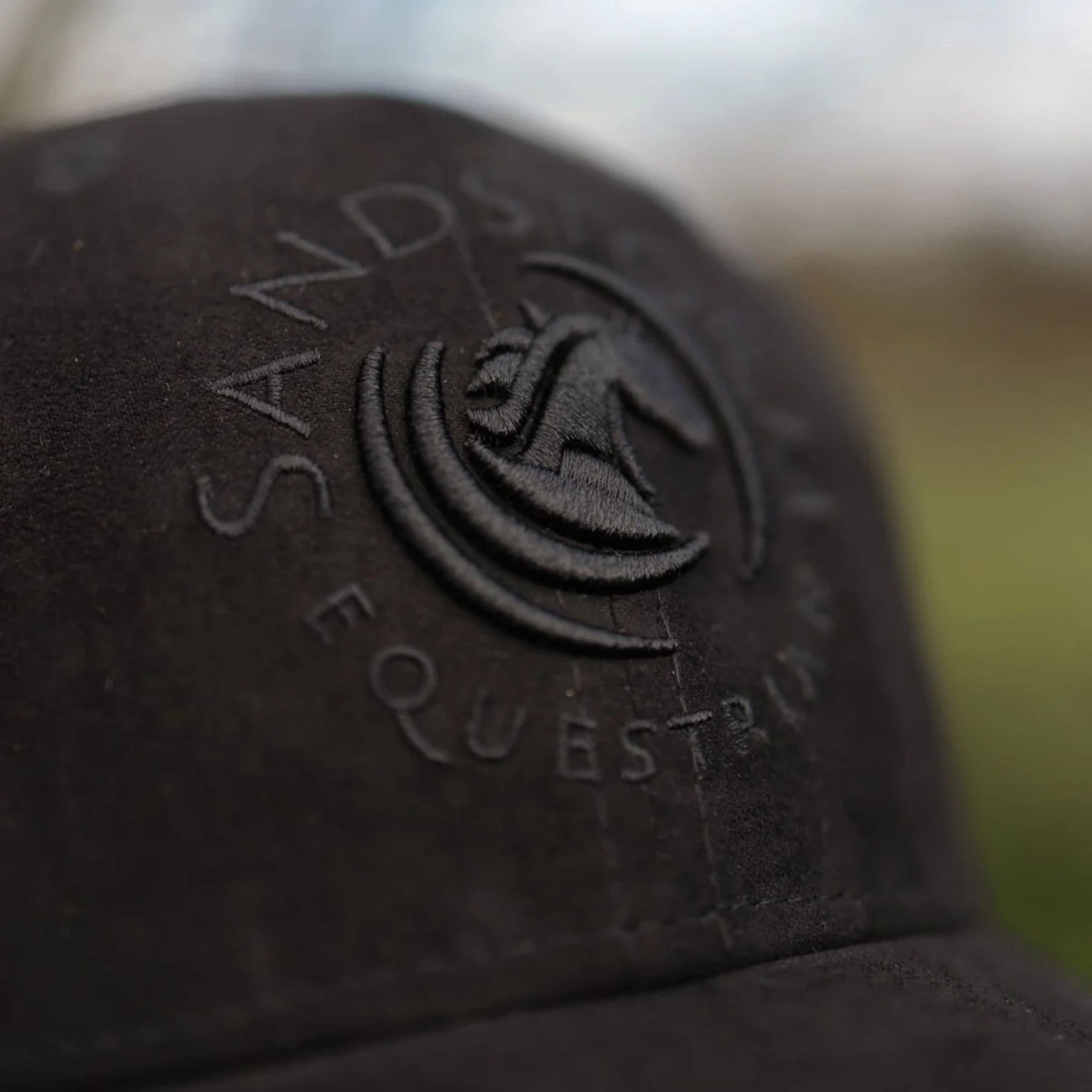 SandStorm Suede Effect Baseball Cap in Black