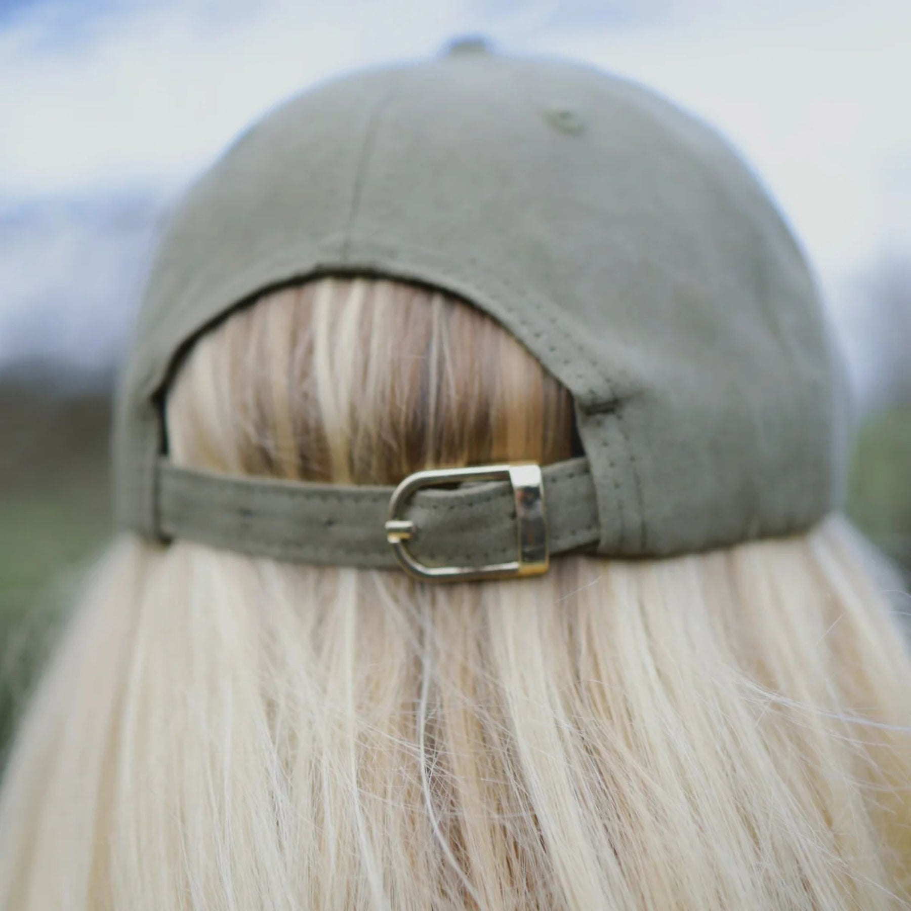 SandStorm Suede Effect Baseball Cap in Khaki