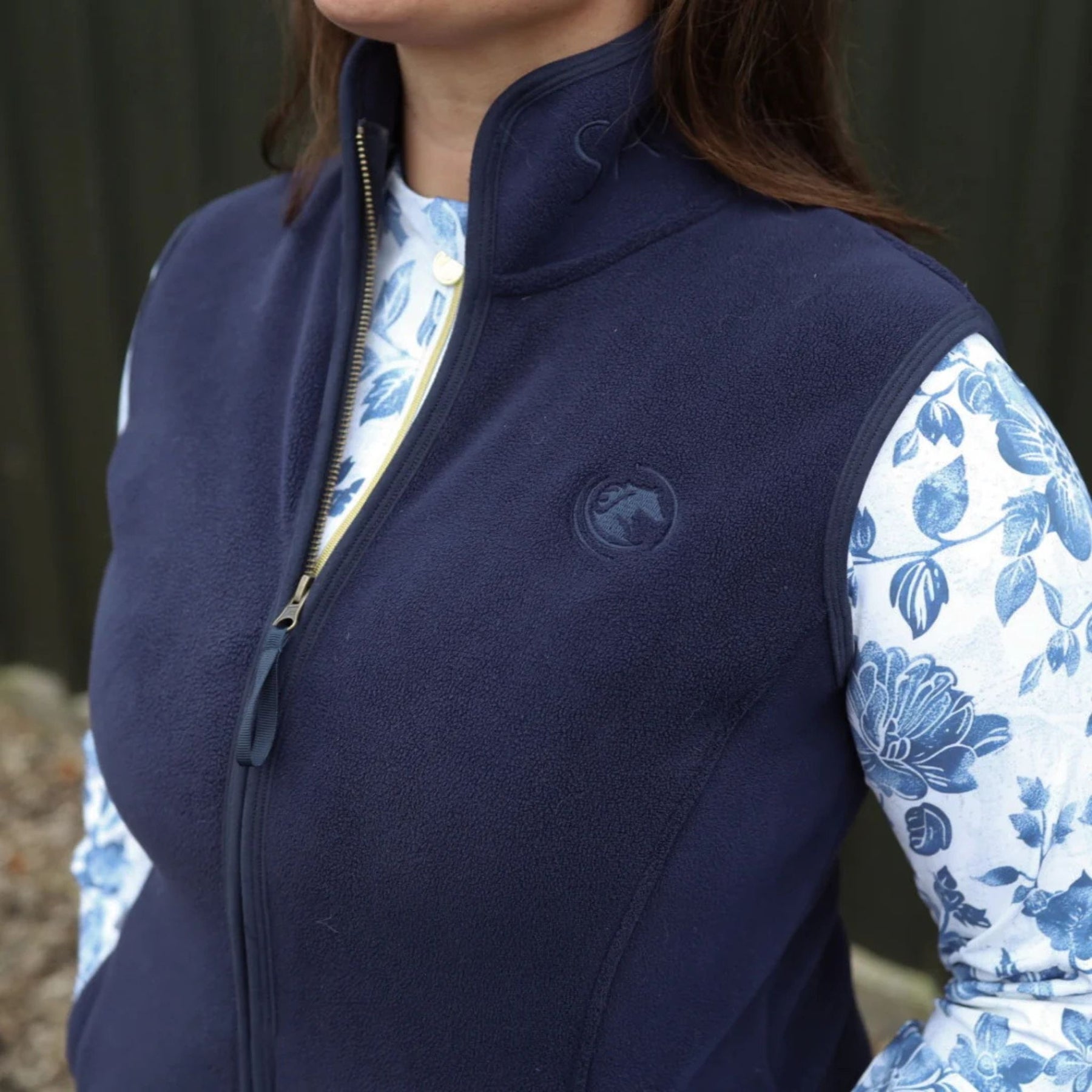 SandStorm Women's Country Fleece Gilet in Navy