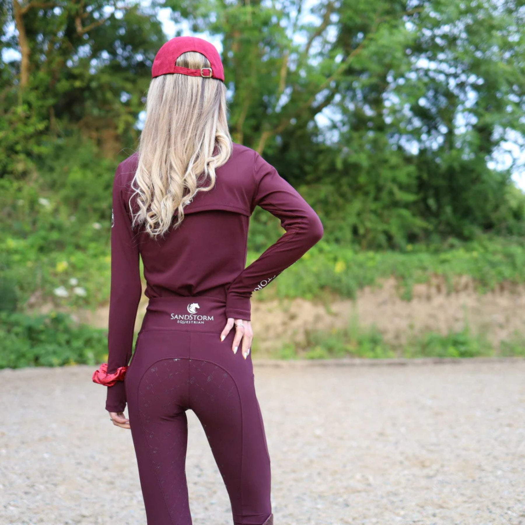 SandStorm Women's Performance Sport Baselayer in Burgundy