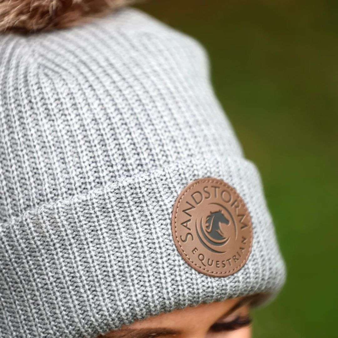 SandStorm Women's Fleece Lined Beanie in Grey