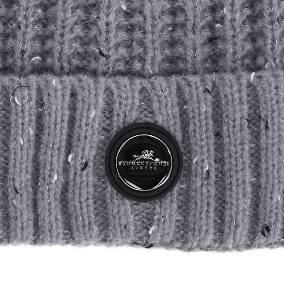 Schockemohle Melange Style Bobble Hat in Asphalt