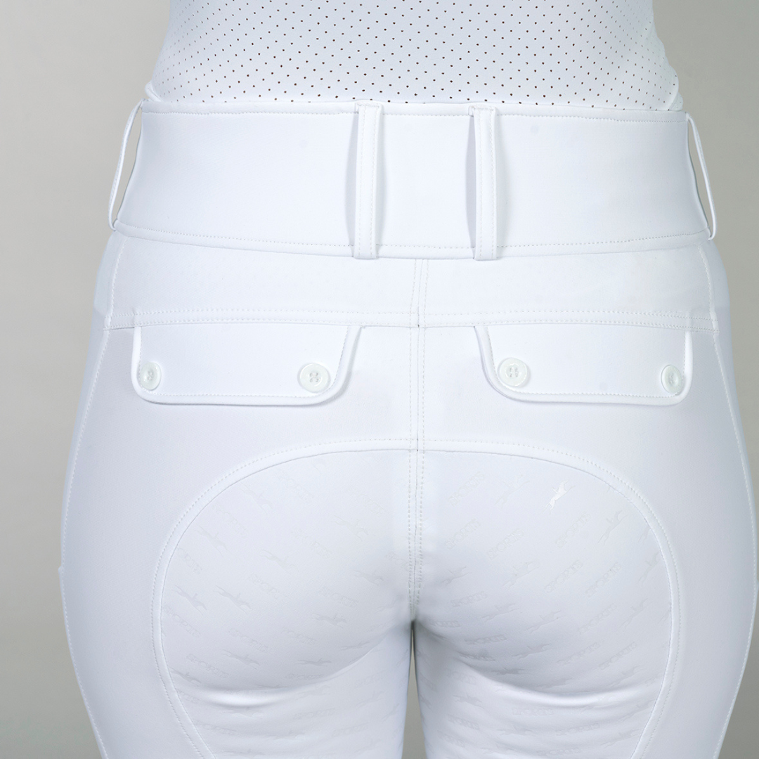 Schockemohle Women's SP Carola Pro KP Style Breeches in Optical White