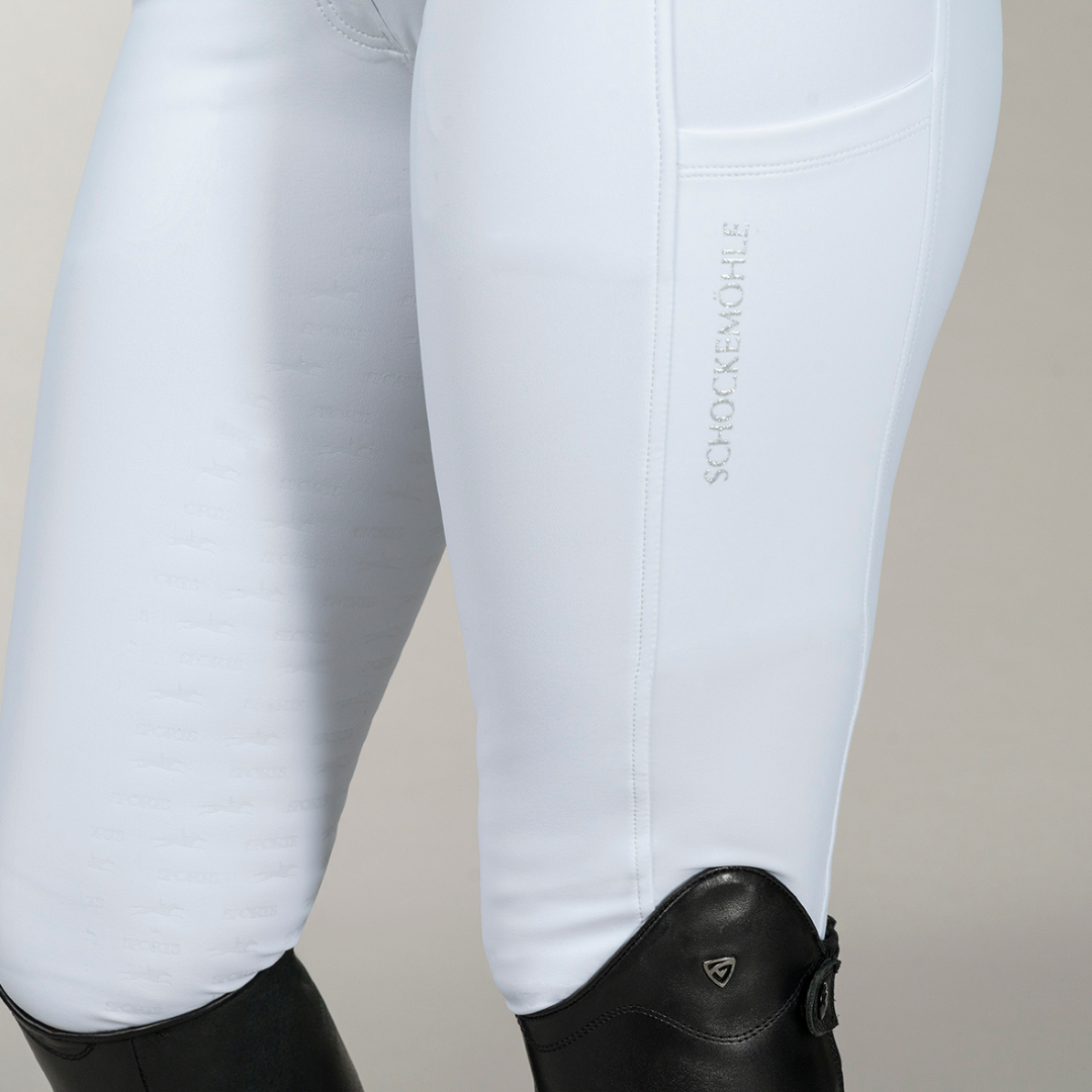 Schockemohle Women's SP Carola Pro KP Style Breeches in Optical White